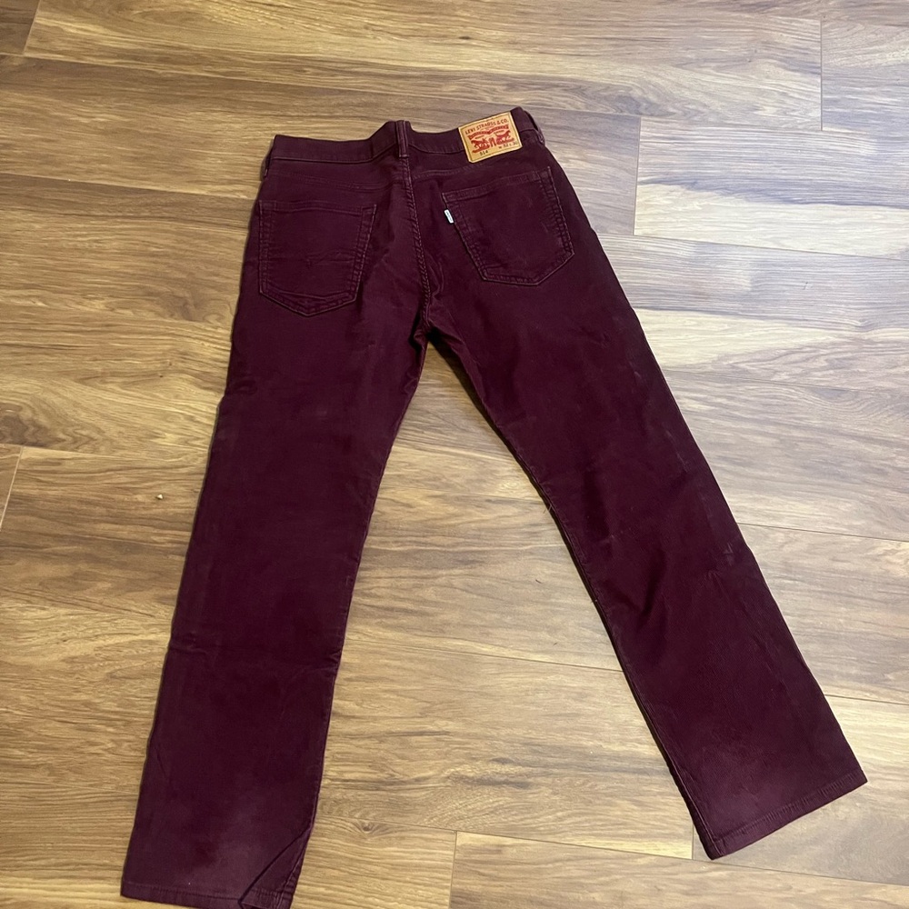 Levi's Deep Red Corduroy Trousers